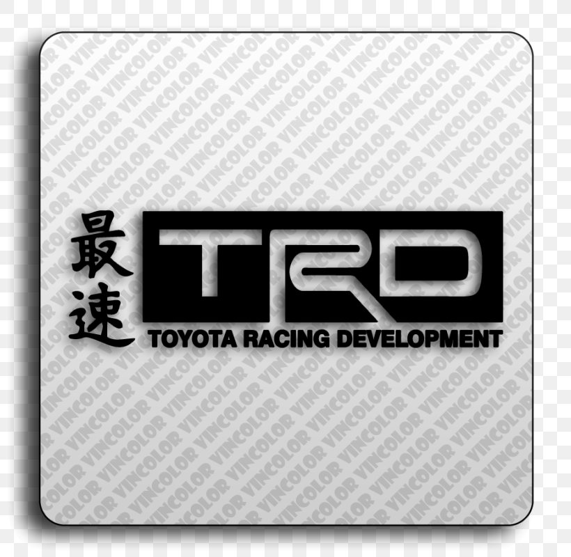 Car Toyota Racing Development Sticker Logo, PNG, 800x800px, Car, Brand, Computer Accessory, Decal, Emblem Download Free