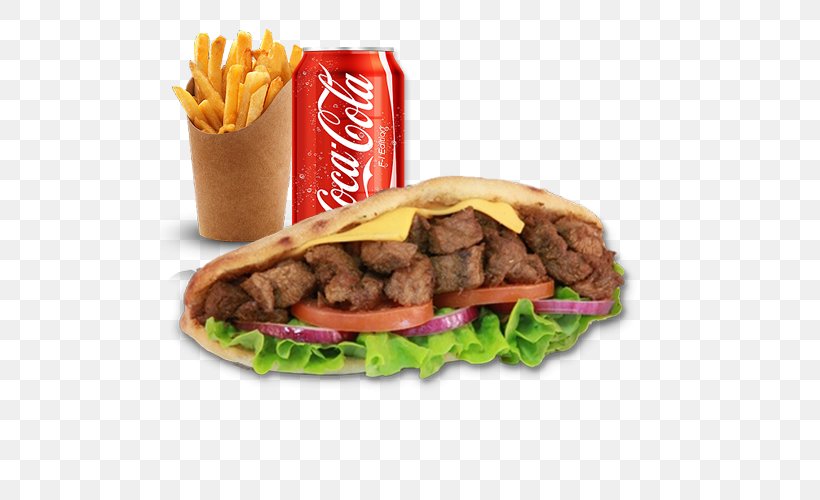 French Fries Cheeseburger Doner Kebab Gyro, PNG, 500x500px, French Fries, American Food, Buffalo Burger, Cheese, Cheeseburger Download Free