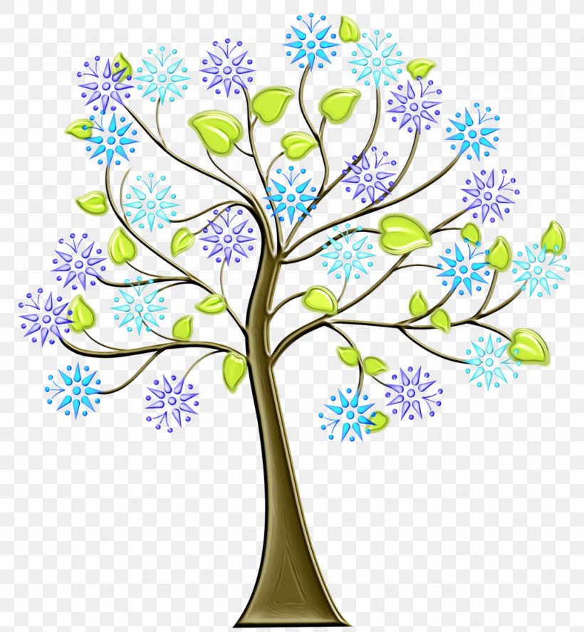 Tree Clip Art Branch Plant Leaf, PNG, 1024x1109px, Watercolor, Branch, Flower, Leaf, Paint Download Free