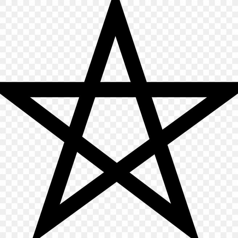Pentacle Wicca Pentagram Religion Christian Cross, PNG, 1024x1024px, Pentacle, Area, Black, Black And White, Christian Cross Download Free
