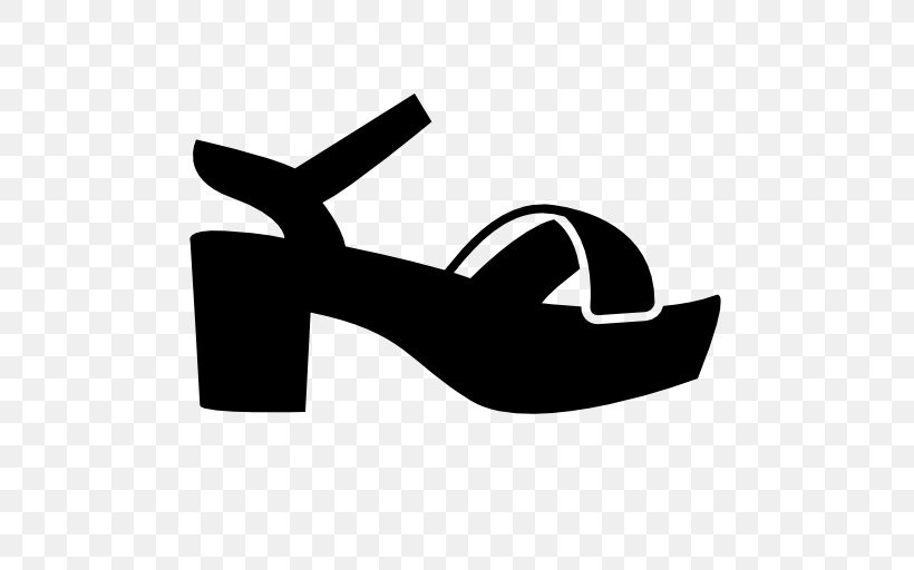 Sandal Platform Shoe, PNG, 510x512px, Sandal, Black, Black And White, Brand, Clothing Download Free