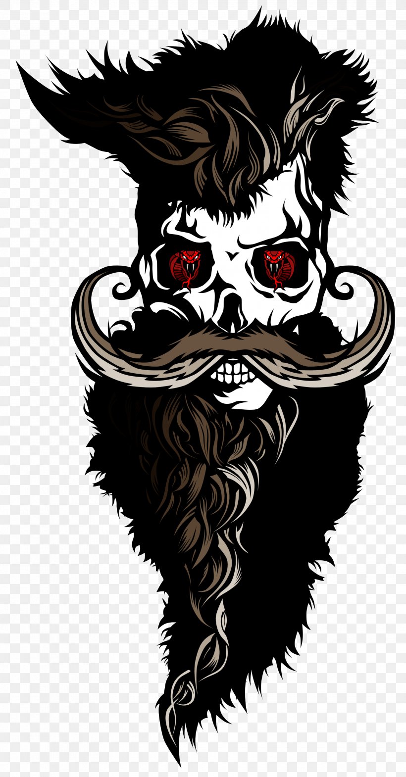 T-shirt Skull And Crossbones Sweatshirt Beard, PNG, 2064x3952px, Tshirt, Art, Beard, Costume Accessory, Drawing Download Free