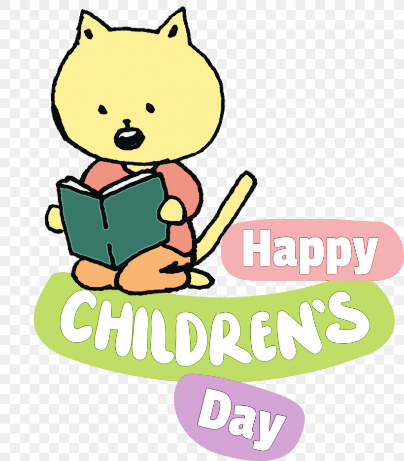 Cartoon Logo Line Yellow Happiness, PNG, 2627x3000px, Childrens Day, Cartoon, Geometry, Happiness, Happy Childrens Day Download Free