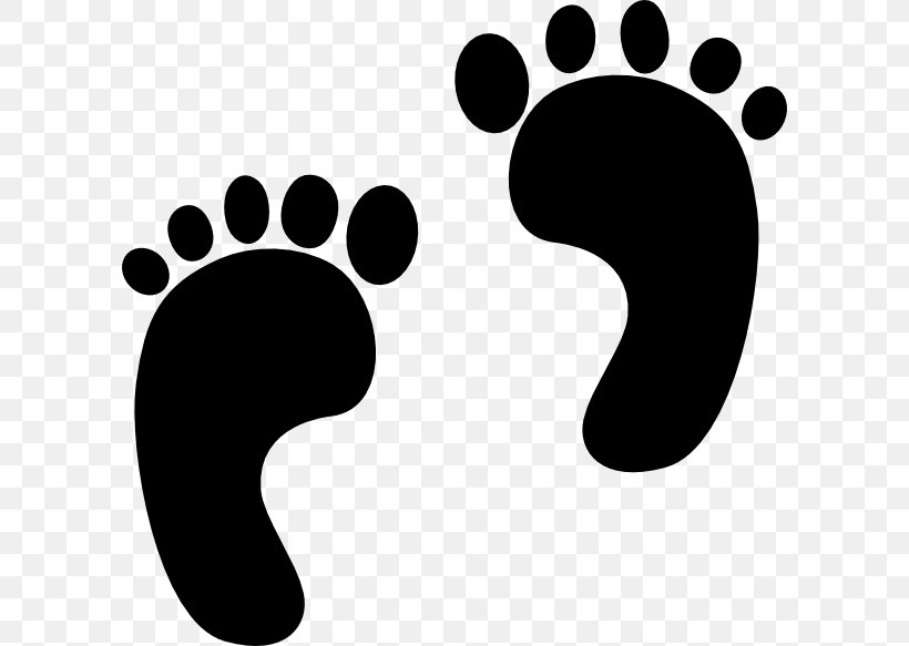 Footprint Clip Art, PNG, 600x583px, Footprint, Baby Shower, Black, Black And White, Finger Download Free