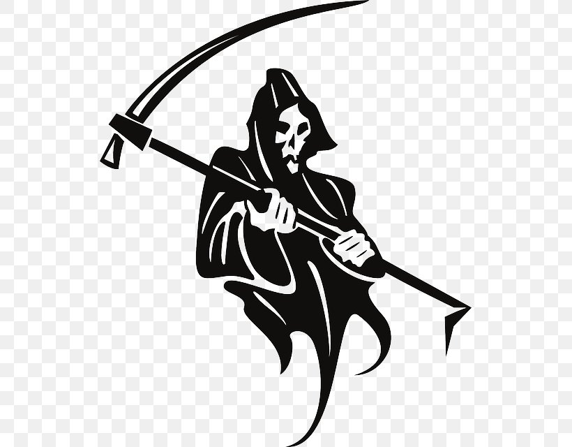 Death Scythe Reaper Spirit Albarn T-shirt, PNG, 533x640px, Death, Art, Artwork, Black, Black And White Download Free