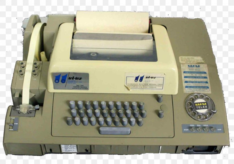 Telex Machine Teleprinter Information Technology, PNG, 1030x724px, Telex, Computer, Computer Network, Electric Generator, Electric Machine Download Free