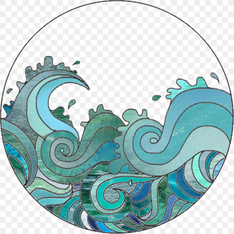 The Great Wave Off Kanagawa Clip Art Drawing Wind Wave, PNG, 1024x1024px, Great Wave Off Kanagawa, Aqua, Art, Drawing, Green Download Free