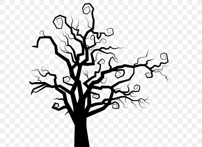 Clip Art, PNG, 600x595px, Tree, Artwork, Black And White, Branch, Drawing Download Free