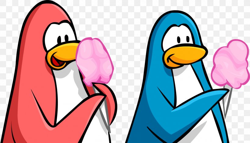 Club Penguin Cotton Candy Eating Clip Art, PNG, 1799x1028px, Penguin, African Penguin, Area, Art, Artwork Download Free