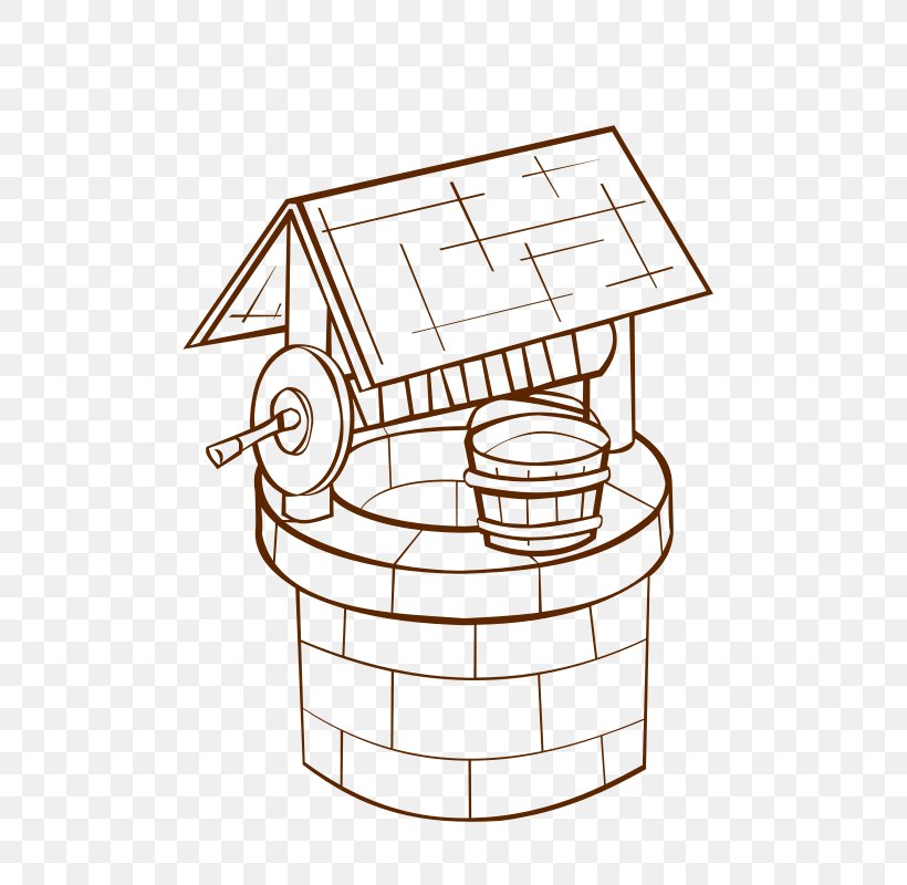 Clip Art Wishing Well Image, PNG, 800x800px, Wishing Well, Coloring Book, Drawing, Line Art, Rectangle Download Free