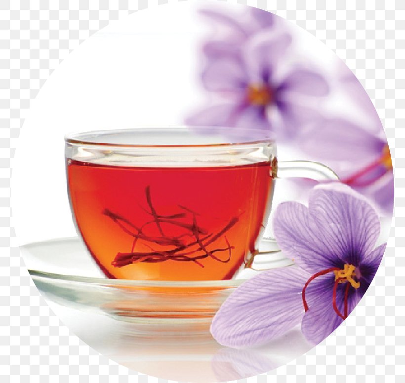 Tea Iranian Cuisine Kashmiri Cuisine Saffron Middle Eastern Cuisine, PNG, 776x776px, Tea, Assam Tea, Autumn Crocus, Chinese Herb Tea, Coffee Cup Download Free