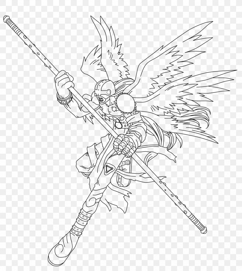 Angemon Line Art Digmon Seraphimon, PNG, 1712x1916px, Angemon, Art, Artist, Artwork, Black And White Download Free