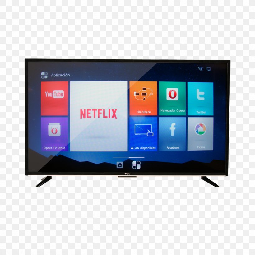 Smart TV LED-backlit LCD TCL Corporation High-definition Television, PNG, 1000x1000px, 4k Resolution, Smart Tv, Advertising, Computer Monitor, Display Advertising Download Free