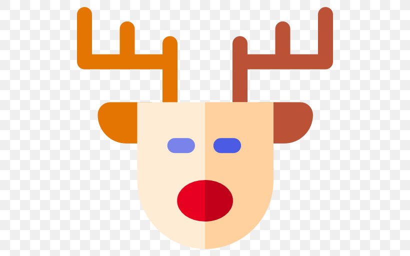 Clip Art Reindeer Snout Product, PNG, 512x512px, Reindeer, Deer, Nose, Orange Sa, Smile Download Free