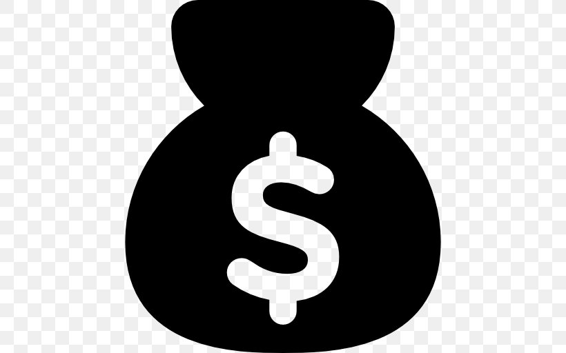 Dollar Sign United States Dollar Money Bag, PNG, 512x512px, Dollar Sign, Australian Dollar, Bank, Black And White, Currency Download Free