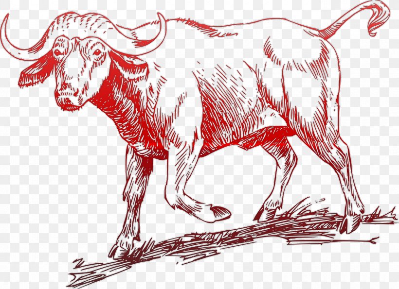 Ox Water Buffalo Goat English Longhorn Clip Art, PNG, 1280x929px, Water Buffalo, American Bison, Animal Figure, Art, Bison Download Free