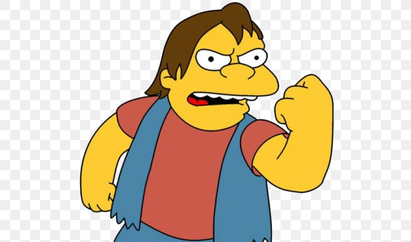 Nelson Muntz Barney Gumble Bart Simpson Edna Krabappel Bullying, PNG, 530x484px, Nelson Muntz, Animated Series, Art, Barney Gumble, Bart Simpson Download Free