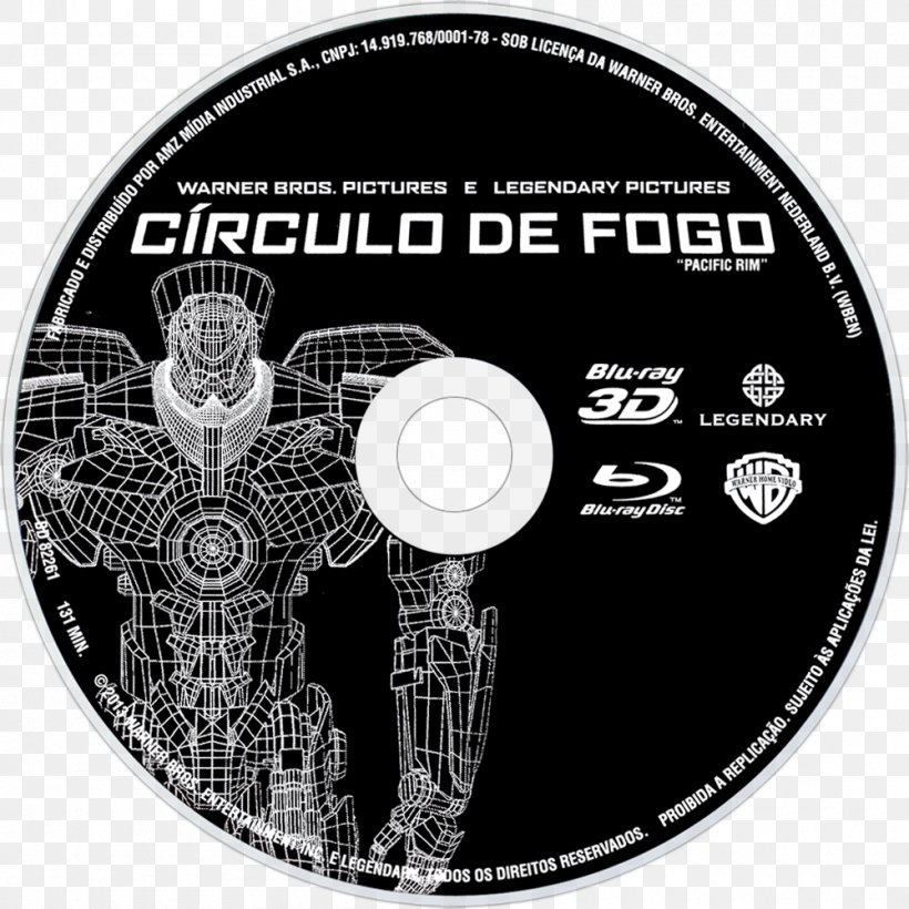 Pacific Rim Compact Disc 0 Film Television, PNG, 1000x1000px, 2013, Pacific Rim, Black And White, Brand, Compact Disc Download Free