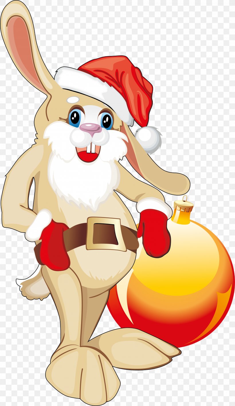 Rabbit, PNG, 3476x5998px, Rabbit, Art, Cartoon, Christmas, Christmas Decoration Download Free