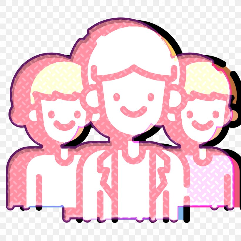 Social Media Icon Group Icon, PNG, 1090x1090px, Social Media Icon, Cartoon, Group Icon, Pink, Smile Download Free