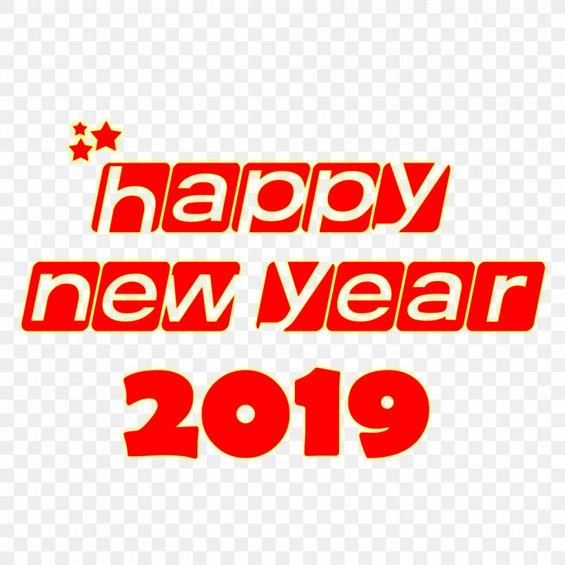 2019 Happy New Year Transparent Background., PNG, 2000x2000px, Logo, Area, Brand, Point, Red Download Free
