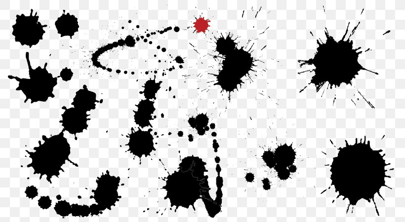 Ink Rorschach Test, PNG, 800x450px, Ink, Black, Black And White, Depositphotos, Flower Download Free
