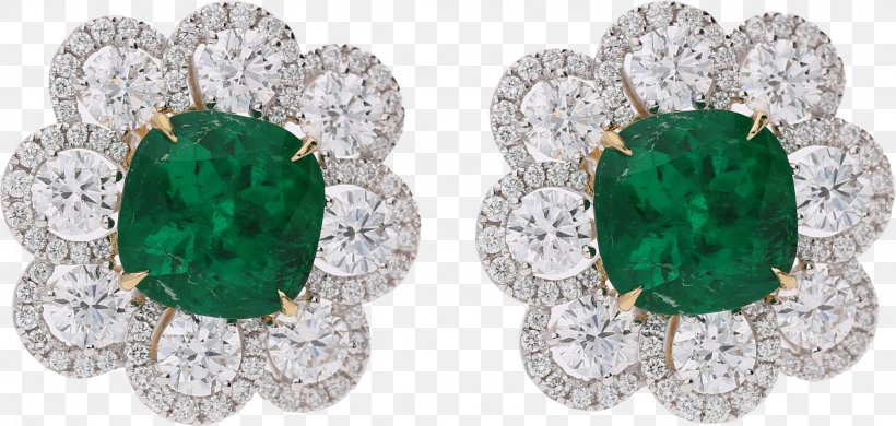 Emerald Earring Diamond Muzo Gemstone, PNG, 2048x976px, Emerald, Bahia Emerald, Body Jewelry, Carat, Diamond Download Free
