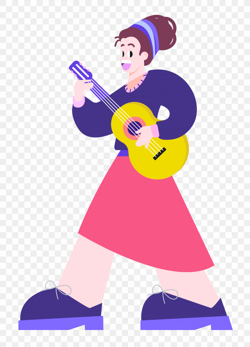 Playing The Guitar Music Guitar, PNG, 1804x2500px, Playing The Guitar, Cartoon, Character, Costume, Guitar Download Free