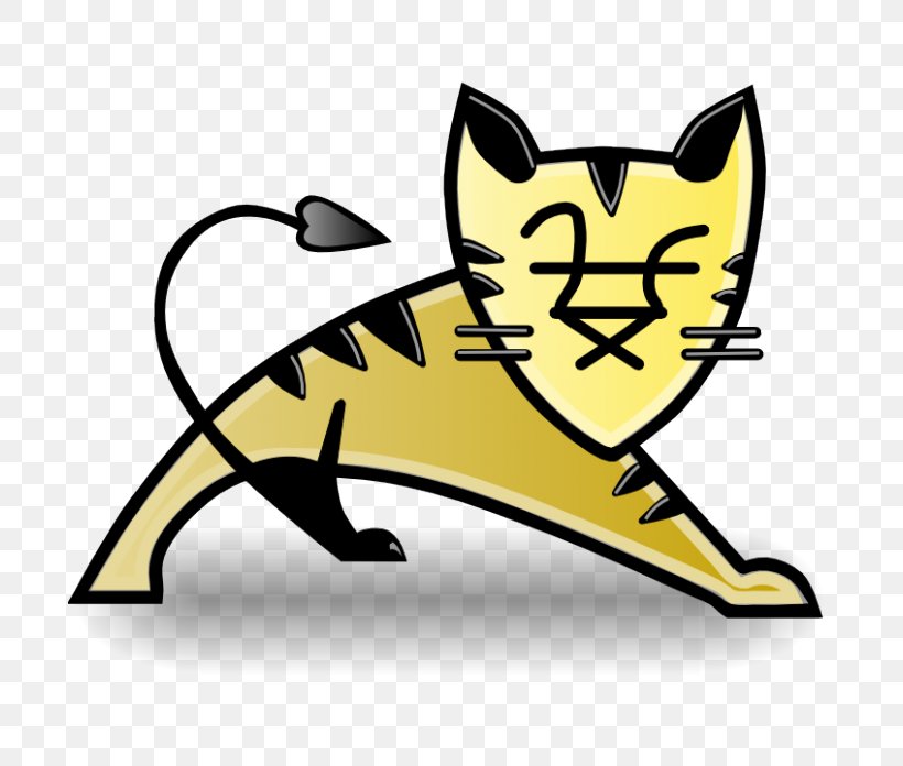 Apache Tomcat Java Servlet JavaServer Pages Web Container Apache HTTP Server, PNG, 696x696px, Apache Tomcat, Apache Http Server, Black, Black And White, Carnivoran Download Free