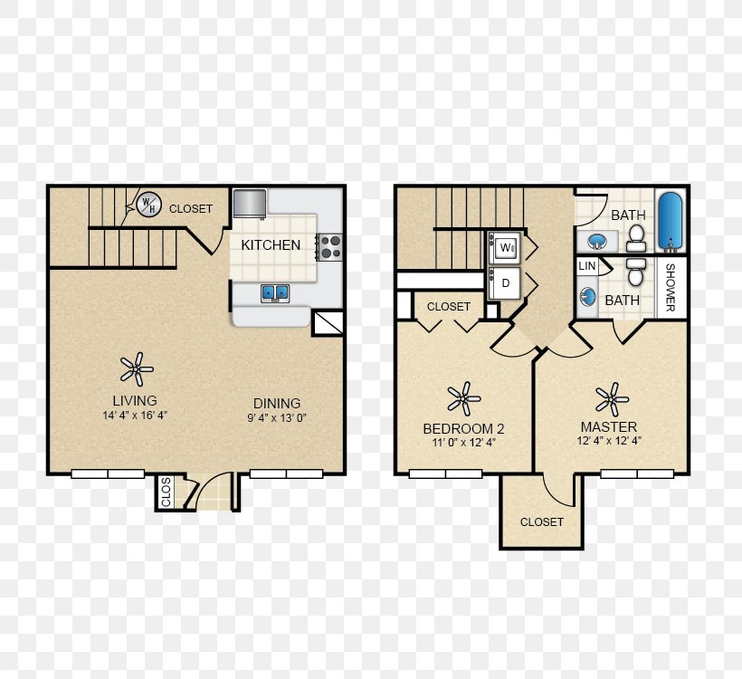 Floor Plan Cottonwood Self Storage Bungalows At North Hills West Town Apartments, PNG, 750x750px, Floor Plan, Apartment, Area, Bungalow, Cubic Foot Download Free