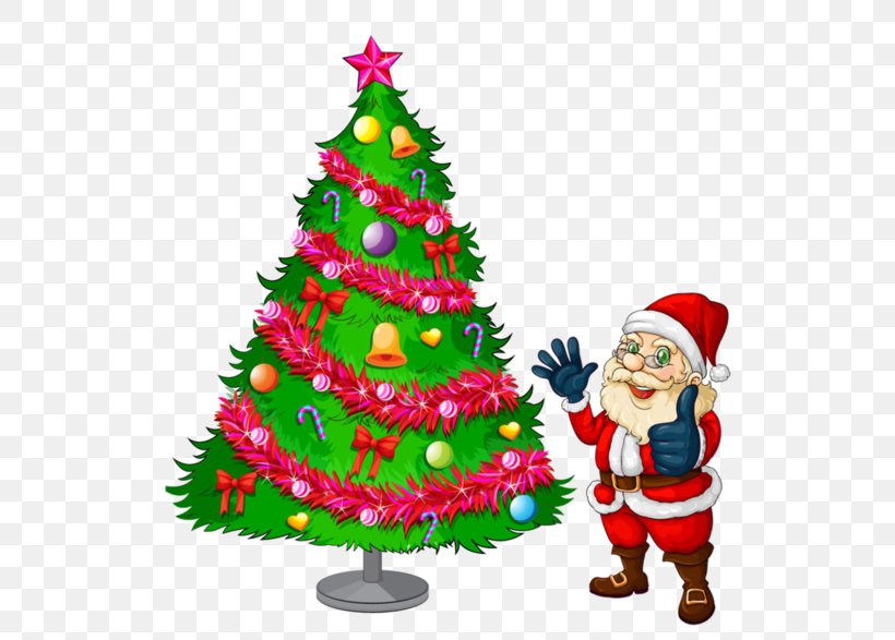 Santa Claus Christmas Tree Clip Art, PNG, 600x587px, Santa Claus, Can Stock Photo, Christmas, Christmas Card, Christmas Decoration Download Free
