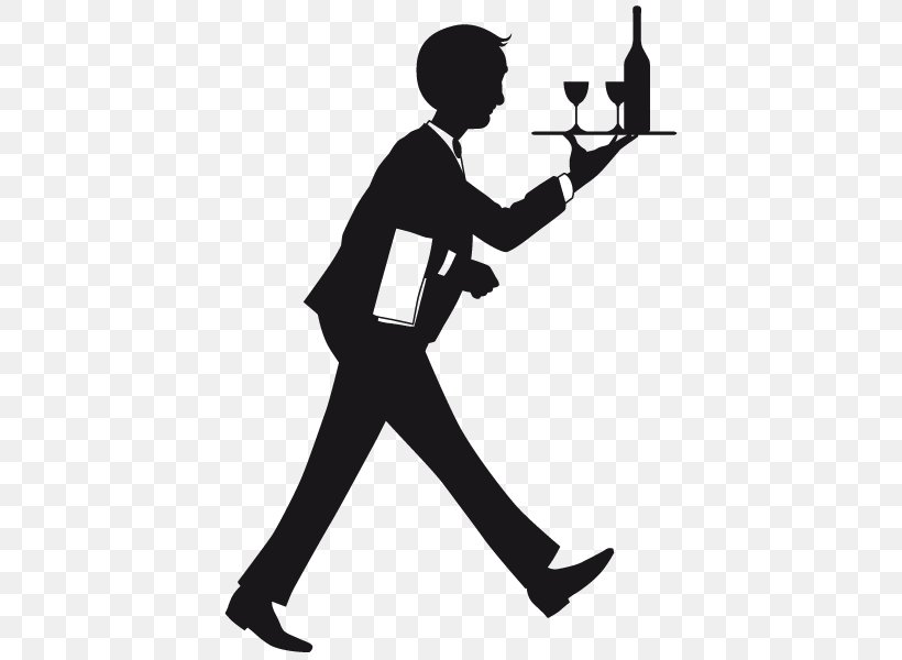 Waiter Vector Graphics Clip Art Tray Illustration, PNG, 600x600px, Waiter, Arm, Black, Black And White, Hand Download Free