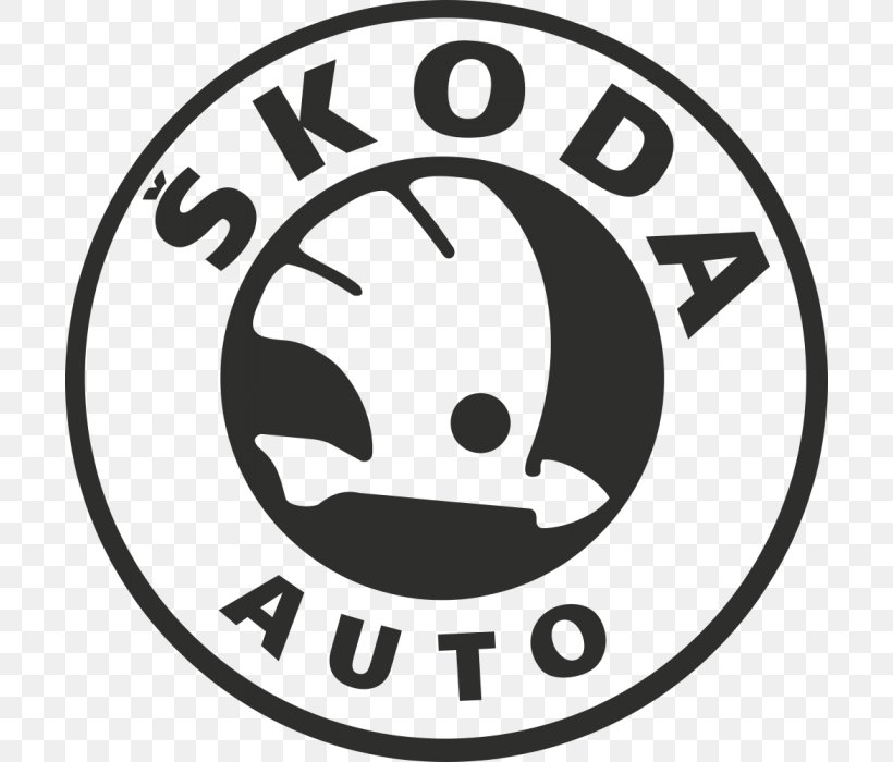 Škoda Auto Škoda Octavia Car Škoda Fabia, PNG, 700x700px, Skoda, Area, Black, Black And White, Brand Download Free