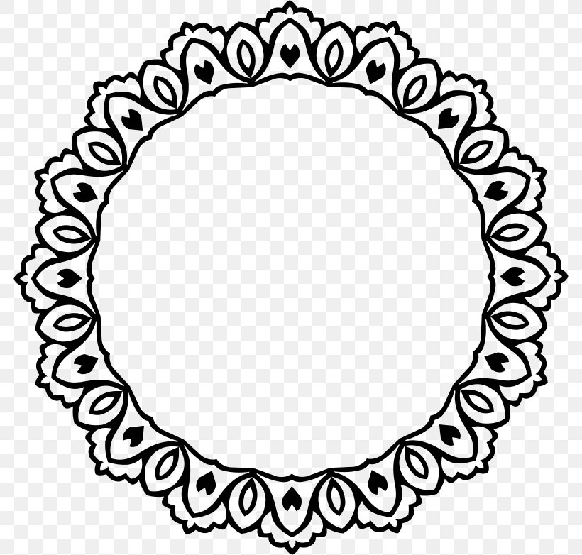 Picture Frames Clip Art, PNG, 782x782px, Picture Frames, Antique, Area, Black, Black And White Download Free