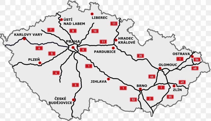 Highways In The Czech Republic D1 Motorway Controlled-access Highway Road And Motorway Directorate Of The Czech Republic, PNG, 1280x735px, Highways In The Czech Republic, Area, Controlledaccess Highway, Czech Republic, D1 Motorway Download Free