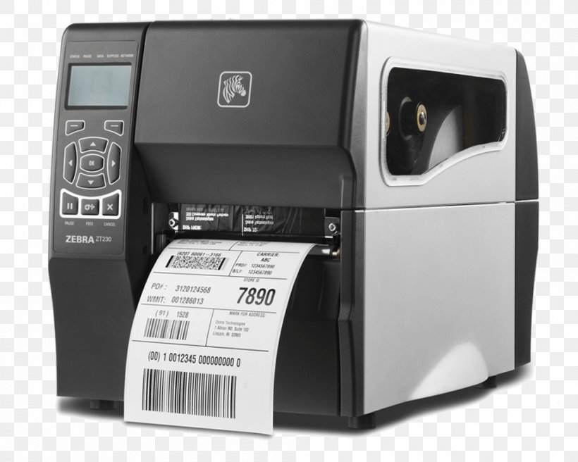 Label Printer Zebra Technologies Thermal-transfer Printing Barcode Printer, PNG, 1000x800px, Label Printer, Barcode, Barcode Printer, Dots Per Inch, Electronic Device Download Free
