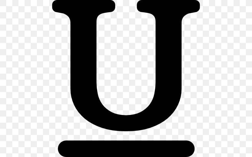 Symbol Underline Underscore Font, PNG, 512x512px, Symbol, Black And White, Button, Text, Typography Download Free