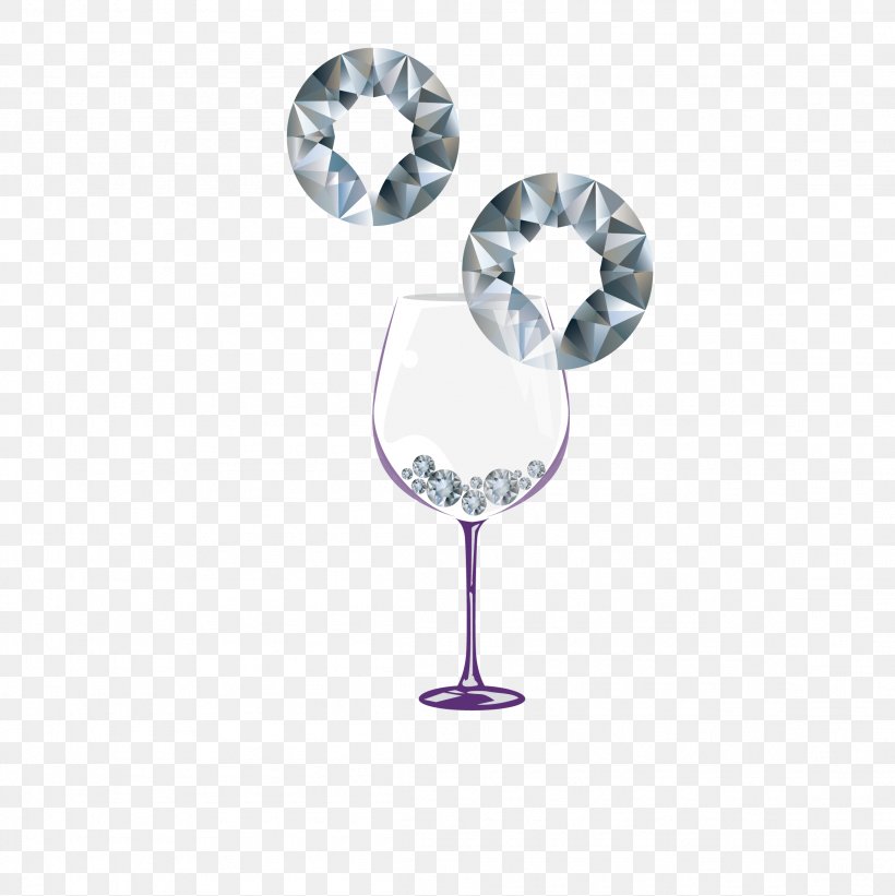 Wine Glass Euclidean Vector Material, PNG, 2309x2312px, Wine Glass, Champagne Stemware, Cup, Diamond, Drinkware Download Free