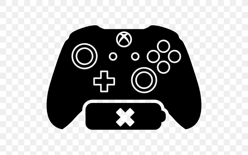 Xbox 360 Controller Xbox One Controller Halo: The Master Chief Collection, PNG, 512x512px, Xbox 360 Controller, Black, Black And White, Game Controller, Game Controllers Download Free