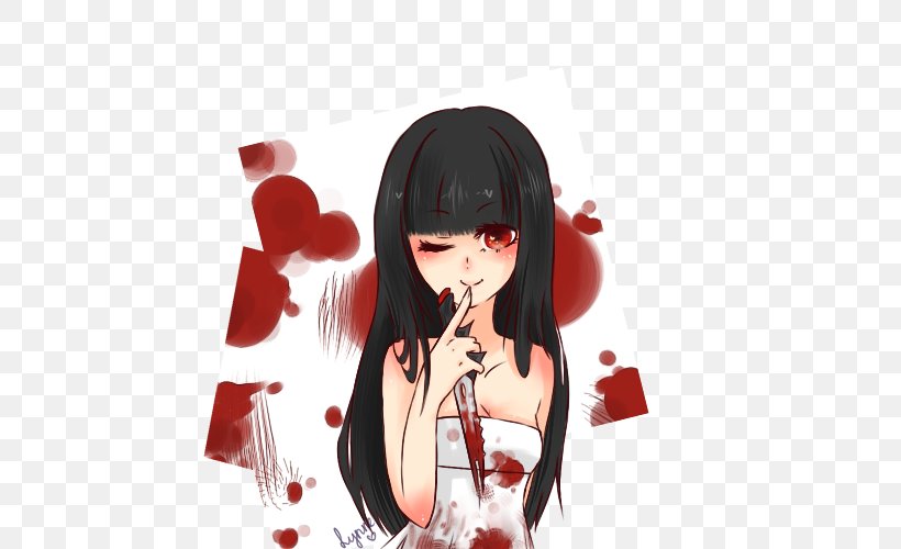 Bloody Mary Drawing Creepypasta, PNG, 500x500px, Watercolor, Cartoon, Flower, Frame, Heart Download Free