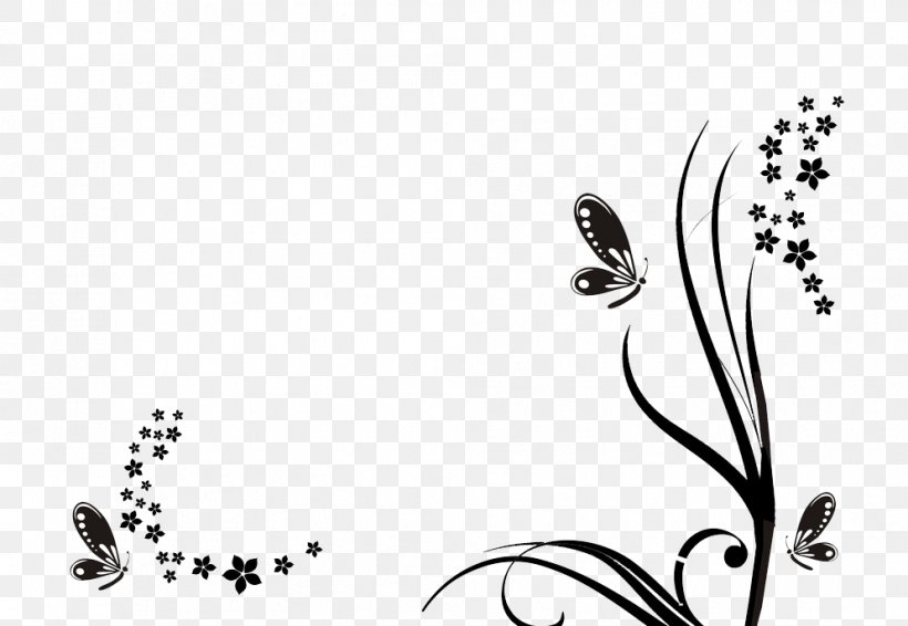Butterfly Black And White Clip Art, PNG, 994x687px, Butterfly, Art, Black, Black And White, Body Jewelry Download Free