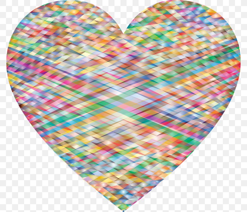 Heart Geometry Desktop Wallpaper Clip Art, PNG, 778x706px, Heart, Color, Geometry, Psychedelic Art, Rainbow Download Free