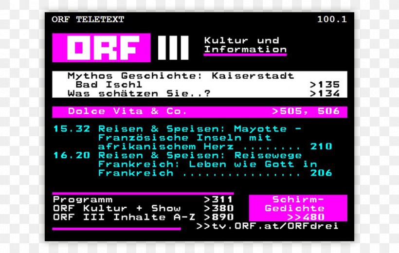 ORF Information Teletext Television, PNG, 946x600px, Orf, Area, Brand, Content, Display Device Download Free