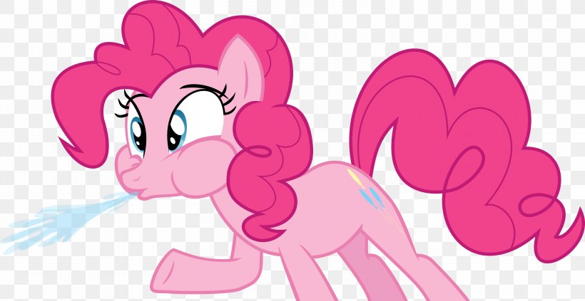 Pony Pinkie Pie Rainbow Dash Rarity Twilight Sparkle, PNG, 6000x3102px, Watercolor, Cartoon, Flower, Frame, Heart Download Free