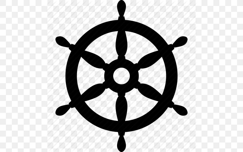 Ship's Wheel Helmsman Rudder, PNG, 512x512px, Ship S Wheel, Anchor, Black And White, Helmsman, Maritime Transport Download Free