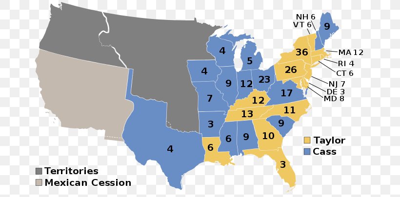 United States Presidential Election, 1848 United States Presidential Election, 1832 Electoral College, PNG, 696x405px, United States, Area, Candidate, Election, Electoral College Download Free