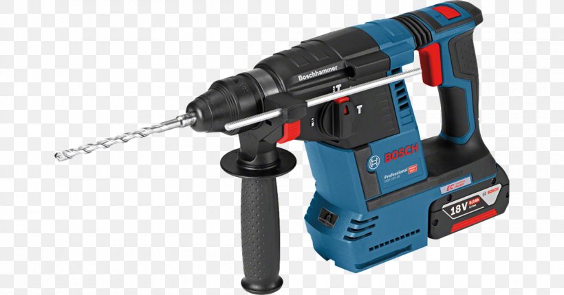 Hammer Drill Robert Bosch GmbH Bosch GBH 18V-26 Bosch Martillo Perforador A Batería Con SDS-plus GBH 18V-26 L-Boxx, PNG, 1200x630px, Hammer Drill, Augers, Carving Chisels Gouges, Drill, Hammer Download Free