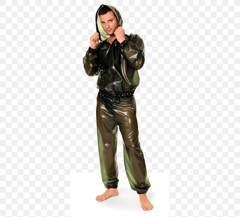 Tracksuit Hoodie T-shirt Latex Jacket, PNG, 576x744px, Tracksuit, Catsuit, Clothing, Costume, Figurine Download Free