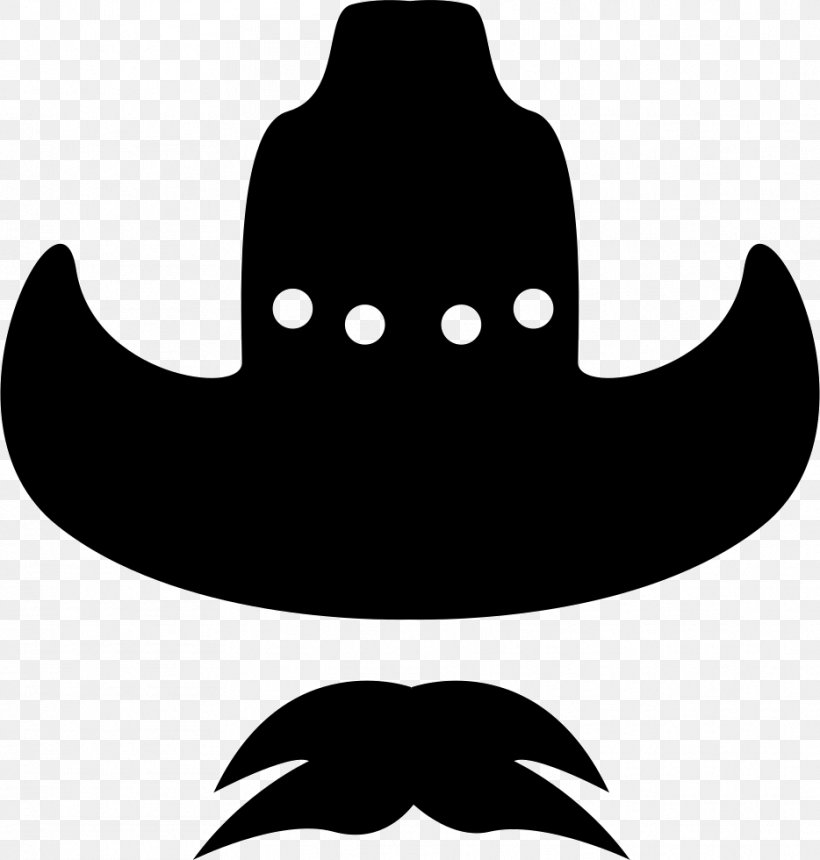 Facial Hair Cowboy Hat Beard, PNG, 934x980px, Facial Hair, Beard, Black, Black And White, Cowboy Download Free