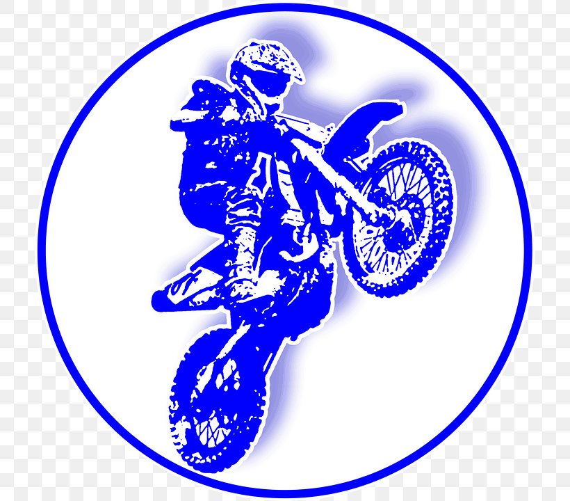 Motorcycle Stunt Riding Image Bicycle Motocross, PNG, 720x720px, Motorcycle, Bicycle, Decal, Dirt Bike, Drawing Download Free